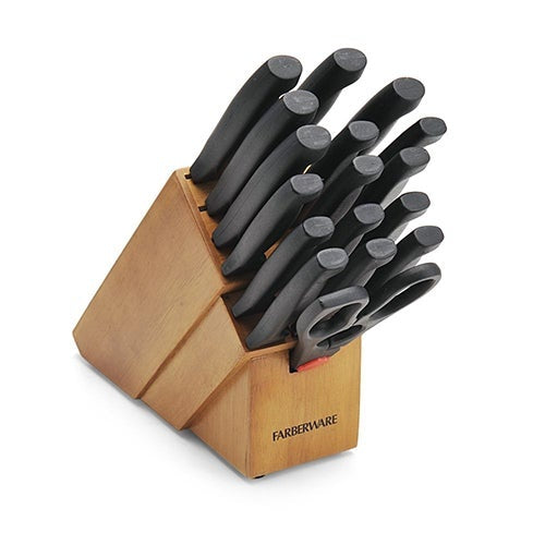 NEVER NEEDS SHARPENING 18PC KNIFE BLOCK SET