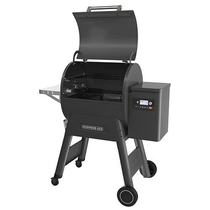 IRONWOOD 650 SMART PELLET GRILL/SMOKER W/ PELLET SENSOR