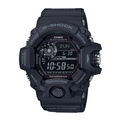 MENS MASTER OF G RANGEMAN SOLAR DIGITAL BLACK RESIN WATCH