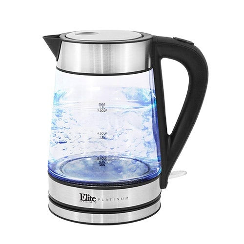 1.7L ELECTRIC CORDLESS GLASS WATER KETTLE