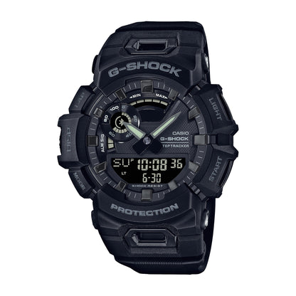 MENS G-SQUAD SMARTPHONE LINK BLACK RESIN SMARTWATCH BLACK DIAL
