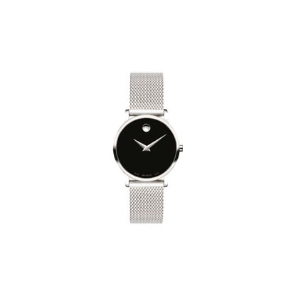 LADIES' MUSEUM CLASSIC STAINLESS STEEL MESH WATCH, DIAL