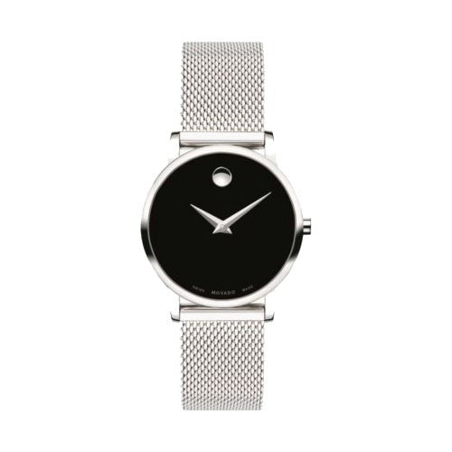 LADIES' MUSEUM CLASSIC STAINLESS STEEL MESH WATCH, DIAL