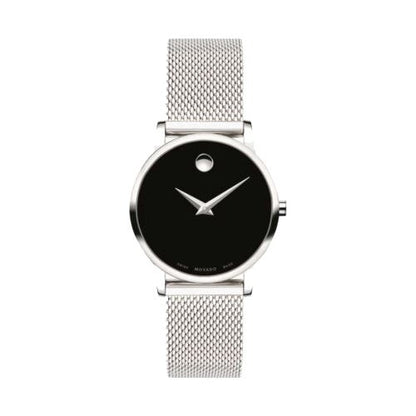 LADIES' MUSEUM CLASSIC STAINLESS STEEL MESH WATCH, DIAL
