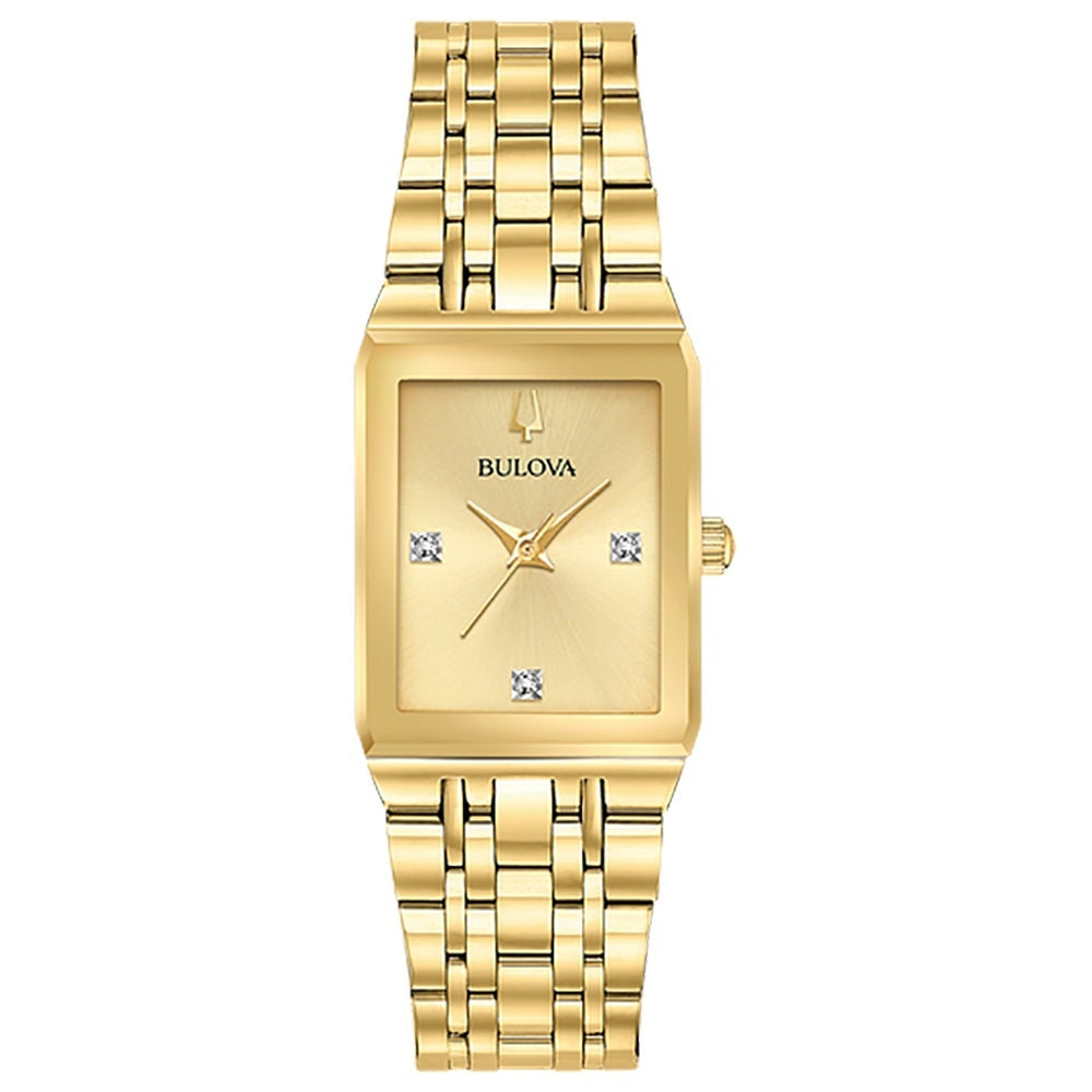 LADIES QUADRA STAINLESS STEEL TANK WATCH DIAL