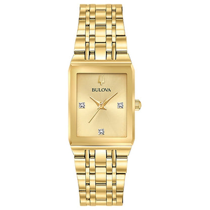 LADIES QUADRA STAINLESS STEEL TANK WATCH DIAL