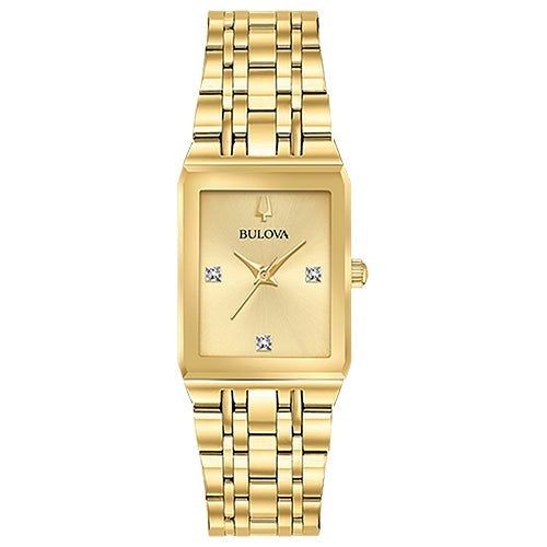 LADIES QUADRA STAINLESS STEEL TANK WATCH DIAL