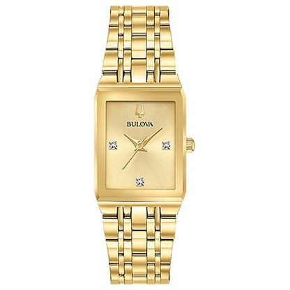 LADIES QUADRA STAINLESS STEEL TANK WATCH DIAL