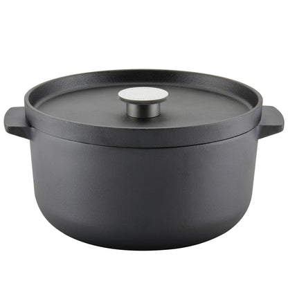 6QT PRE-SEASONED CAST IRON ROUND DUTCH OVEN