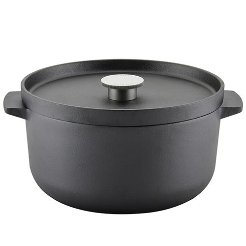 6QT PRE-SEASONED CAST IRON ROUND DUTCH OVEN