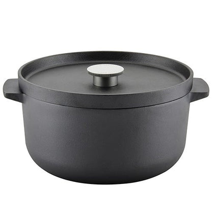 6QT PRE-SEASONED CAST IRON ROUND DUTCH OVEN