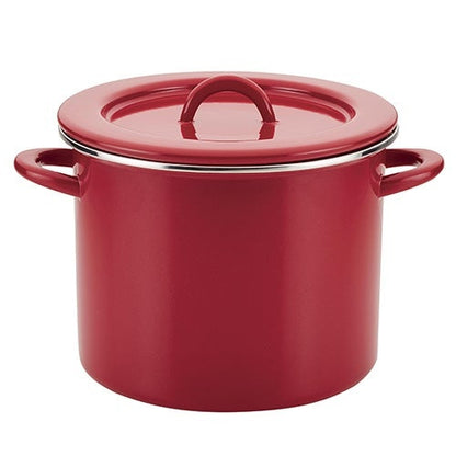 CREATE DELICIOUS 12QT ENAMEL ON STEEL STOCKPOT W/ LID