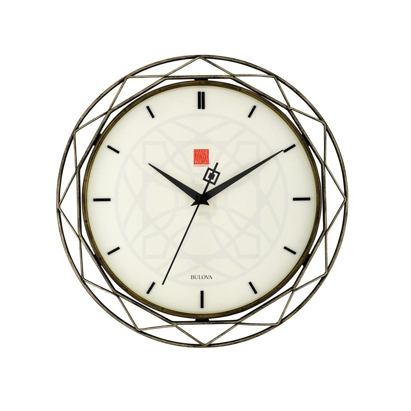 LUXFER PRISM FRANK LLOYD WRIGHT WALL CLOCK