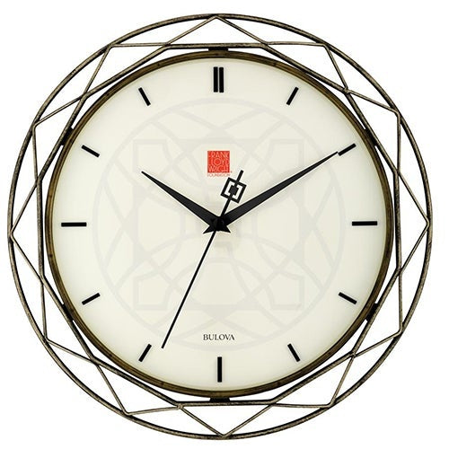 LUXFER PRISM FRANK LLOYD WRIGHT WALL CLOCK
