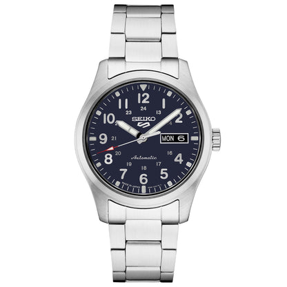 MENS SEIKO 5 SPORT AUTOMATIC STAINLESS STEEL WATCH DIAL