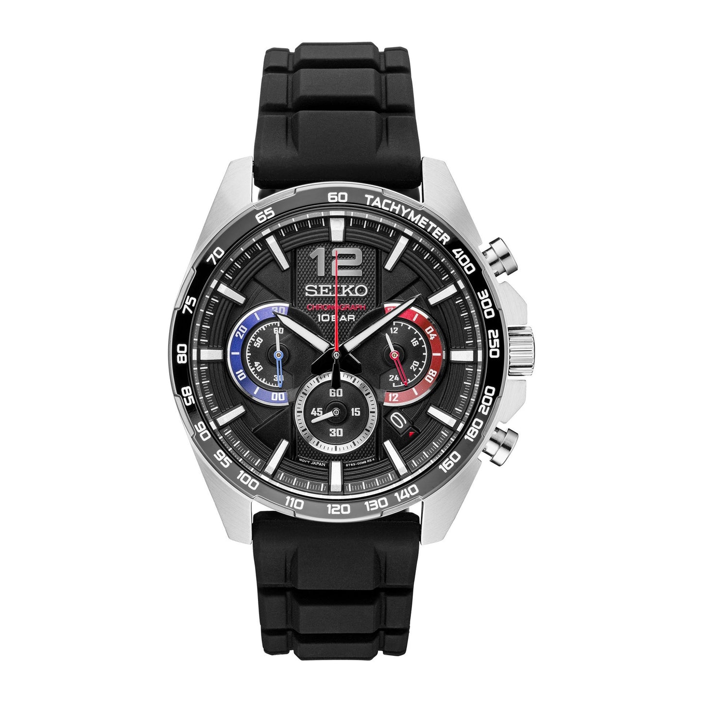 MENS ESSENTIALS MULTI-DIAL CHRONOGRAPH RUBBER STRAP WATCH DIAL
