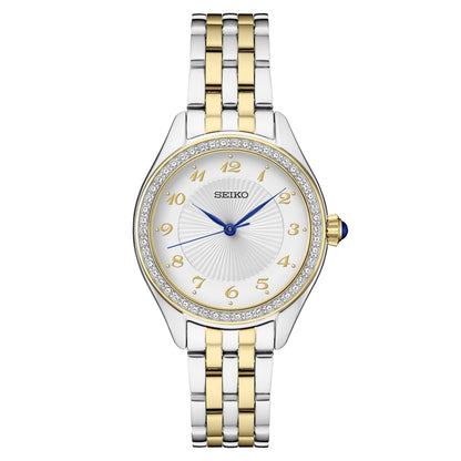 LADIES ESSENTIALS CRYSTAL SS WATCH DIAL