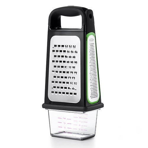 GOOD GRIPS ETCHED BOX GRATER W/ REMOVABLE ZESTER
