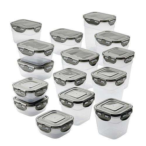 30PC LEAKPROOF STACKING CONTAINER FOOD STORAGE SET