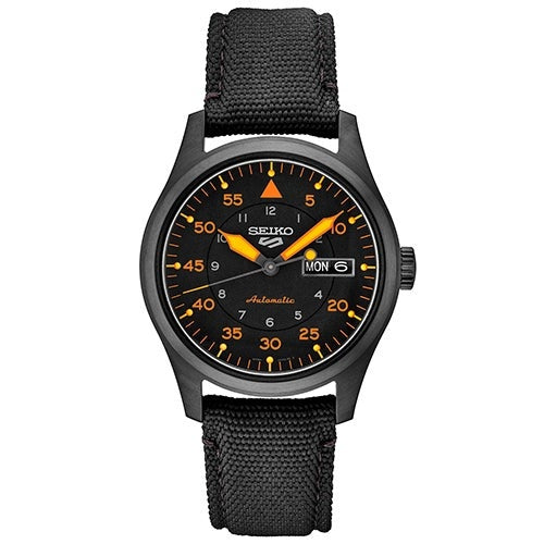 MENS SEIKO 5 SPORT AUTOMATIC NYLON STRAP WATCH DIAL