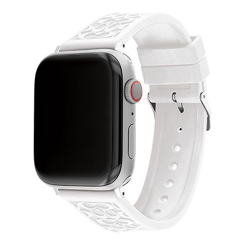 RUBBER APPLE WATCH STRAP W/ "C" LOGOS 42MM & 44MM