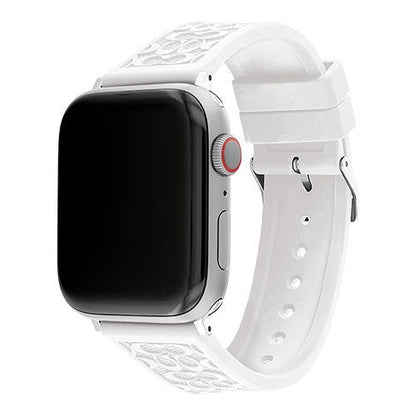 RUBBER APPLE WATCH STRAP W/ "C" LOGOS 42MM & 44MM