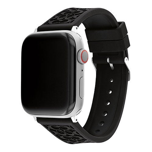 RUBBER APPLE WATCH STRAP W/ "C" LOGOS 42MM & 44MM