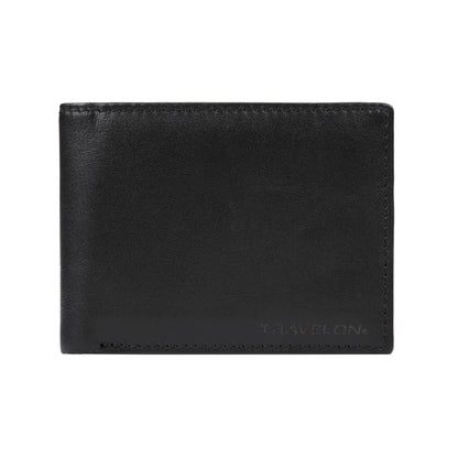 RFID BLOCKING LEATHER BILLFOLD WALLET