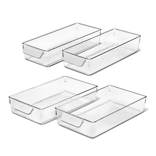 4PC REFRIGERATOR STORAGE BIN STARTER SET