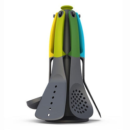 ELEVATE CAROUSEL 6PC KITCHEN UTENSIL SET W/ STAND
