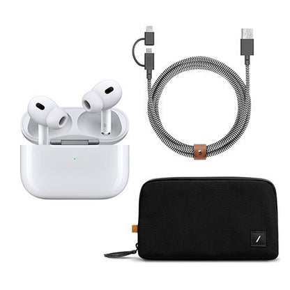 AIRPODS PRO 2ND GENERATION W/ CHARGING CABLE & ORGANIZER