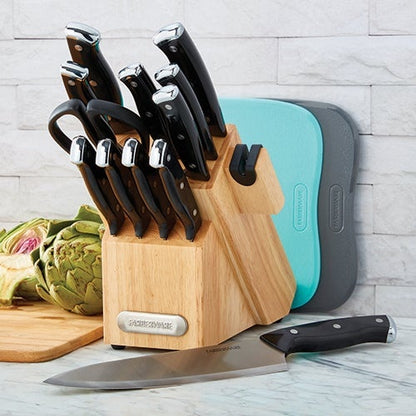 EDGEKEEPER 14PC TRIPLE-RIVET KNIFE BLOCK SET