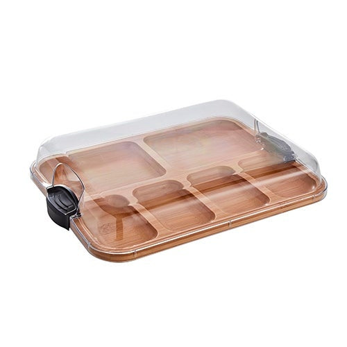 BUILD-A-BOARD BAMBOO SERVING BOARD W/ LID