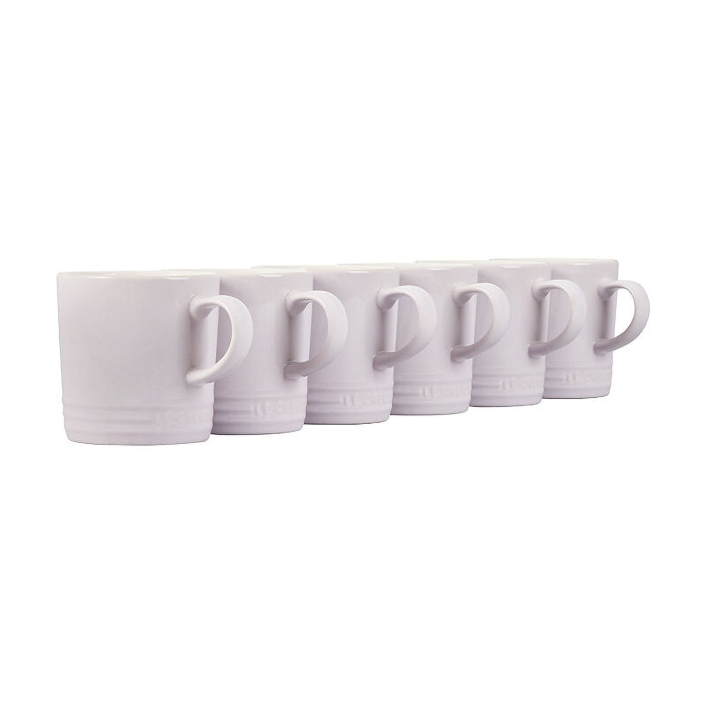 SET OF 6 LONDON MUG SET, WHITE