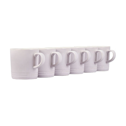 SET OF 6 LONDON MUG SET, WHITE