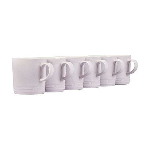 SET OF 6 LONDON MUG SET, WHITE