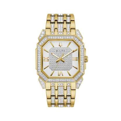 MEN'S OCTAVA CRYSTAL STAINLESS STEEL WATCH, DIAL
