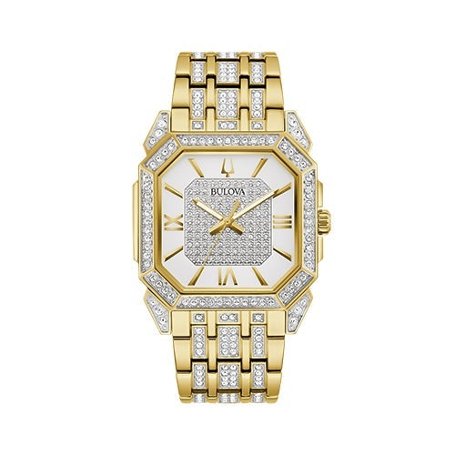 MEN'S OCTAVA CRYSTAL STAINLESS STEEL WATCH, DIAL