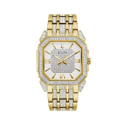 MEN'S OCTAVA CRYSTAL STAINLESS STEEL WATCH, DIAL