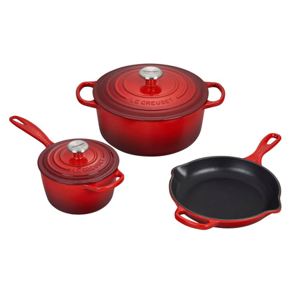 5PC SIGNATURE CAST IRON COOKWARE SET