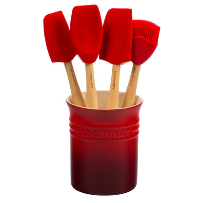 5PC CRAFT SERIES SILICONE UTENSIL SET W/ CROCK