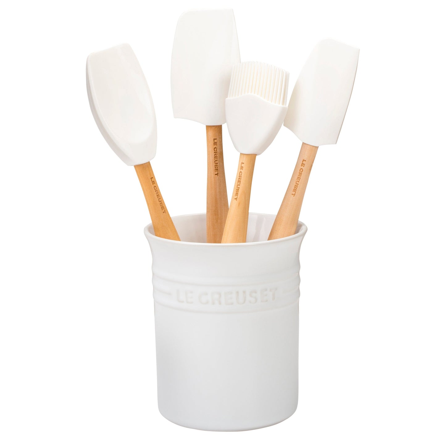 5PC CRAFT SERIES SILICONE UTENSIL SET W/ CROCK