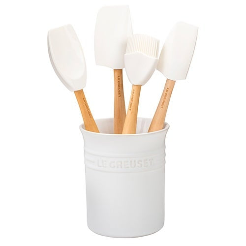 5PC CRAFT SERIES SILICONE UTENSIL SET W/ CROCK