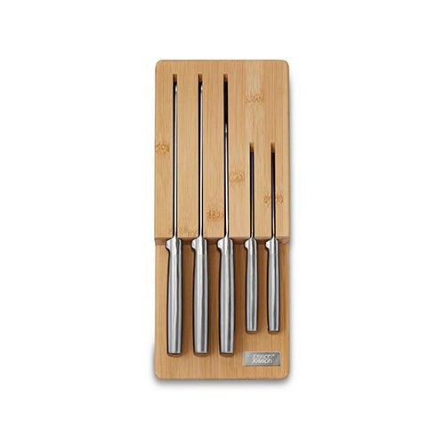 ELEVATE 5PC IN-DRAWER BAMBOO KNIFE BLOCK SET