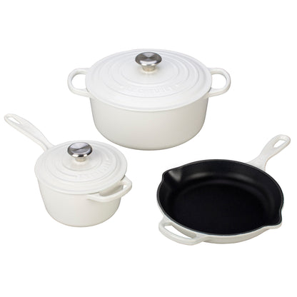 5PC SIGNATURE CAST IRON COOKWARE SET