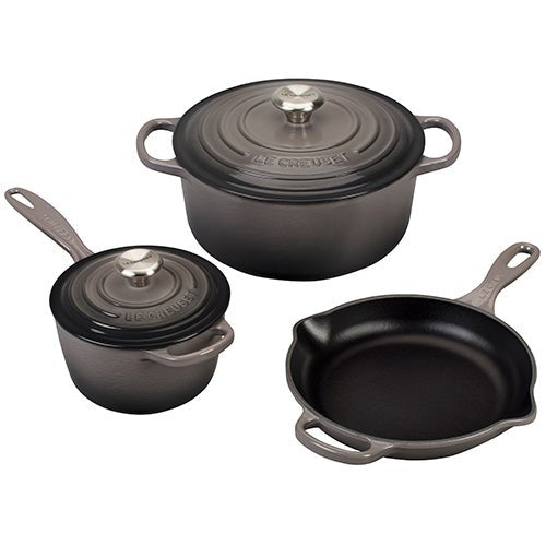 5PC SIGNATURE CAST IRON COOKWARE SET