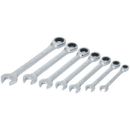 7PC MM RATCHETING COMBINATION WRENCH SET
