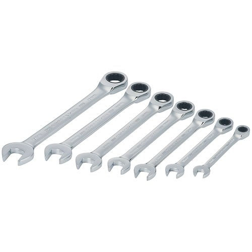 7PC MM RATCHETING COMBINATION WRENCH SET