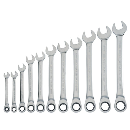 11PC MM RATCHETING COMBINATION WRENCH SET