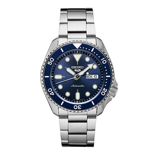 MENS SEIKO 5 SPORT AUTOMATIC STAINLESS STEEL WATCH DIAL